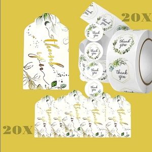 Thank you Tags  Matching Thank you, Stickers Party Favo